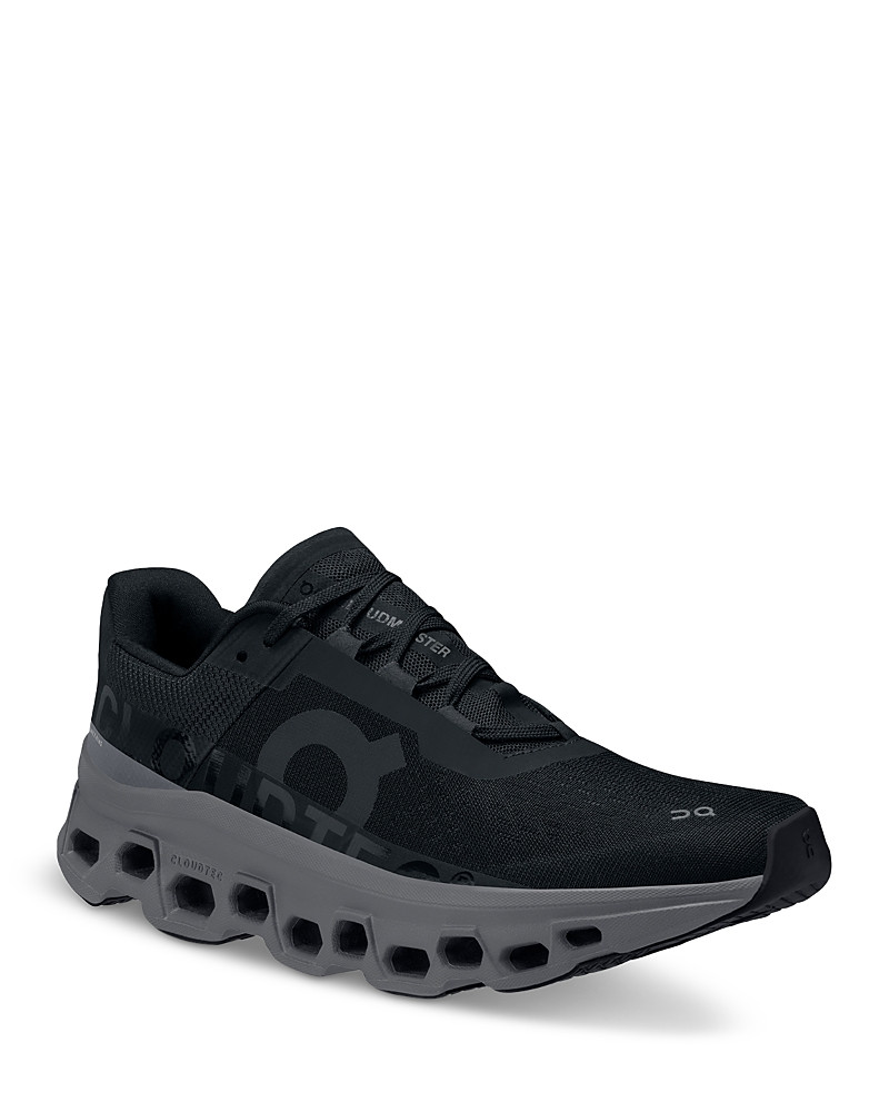 On Women's Cloudmonster Road Running Sneakers in Black | Bloomingdale's (US)