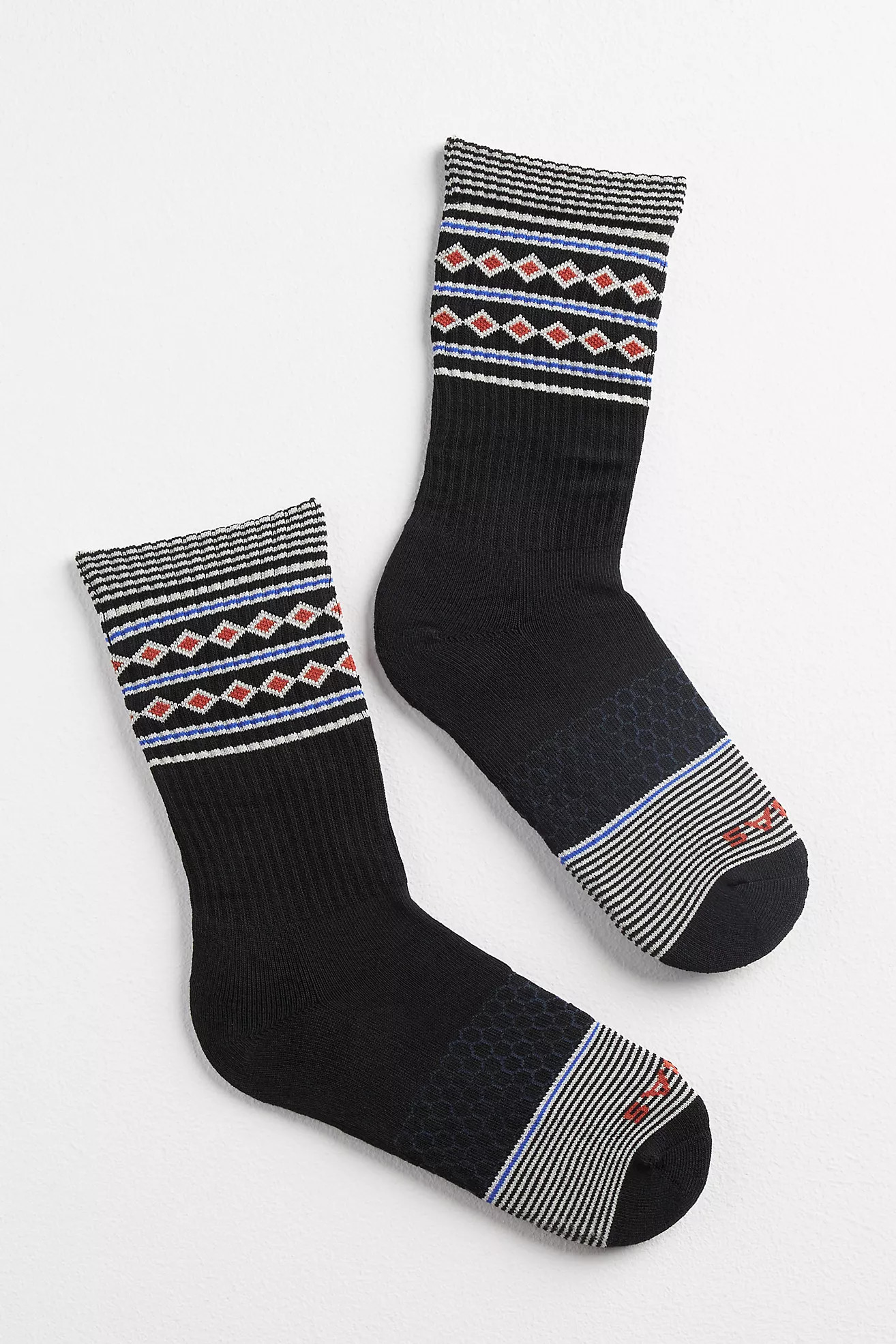 Bombas Solid Feed Stripe Fairisle Calf Socks | Anthropologie (US)