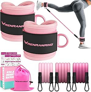 Ankle Resistance Bands, Ankle Bands for Working Out with Cuffs, Ankle Resistance Band, Glutes Wor... | Amazon (US)