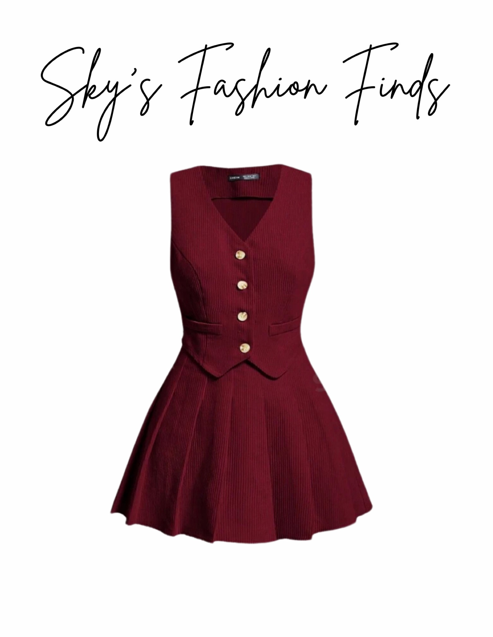 Two-piece vest/skirt set 🔥

#LTKFindsUnder50 #LTKStyleTip #LTKFindsUnder100