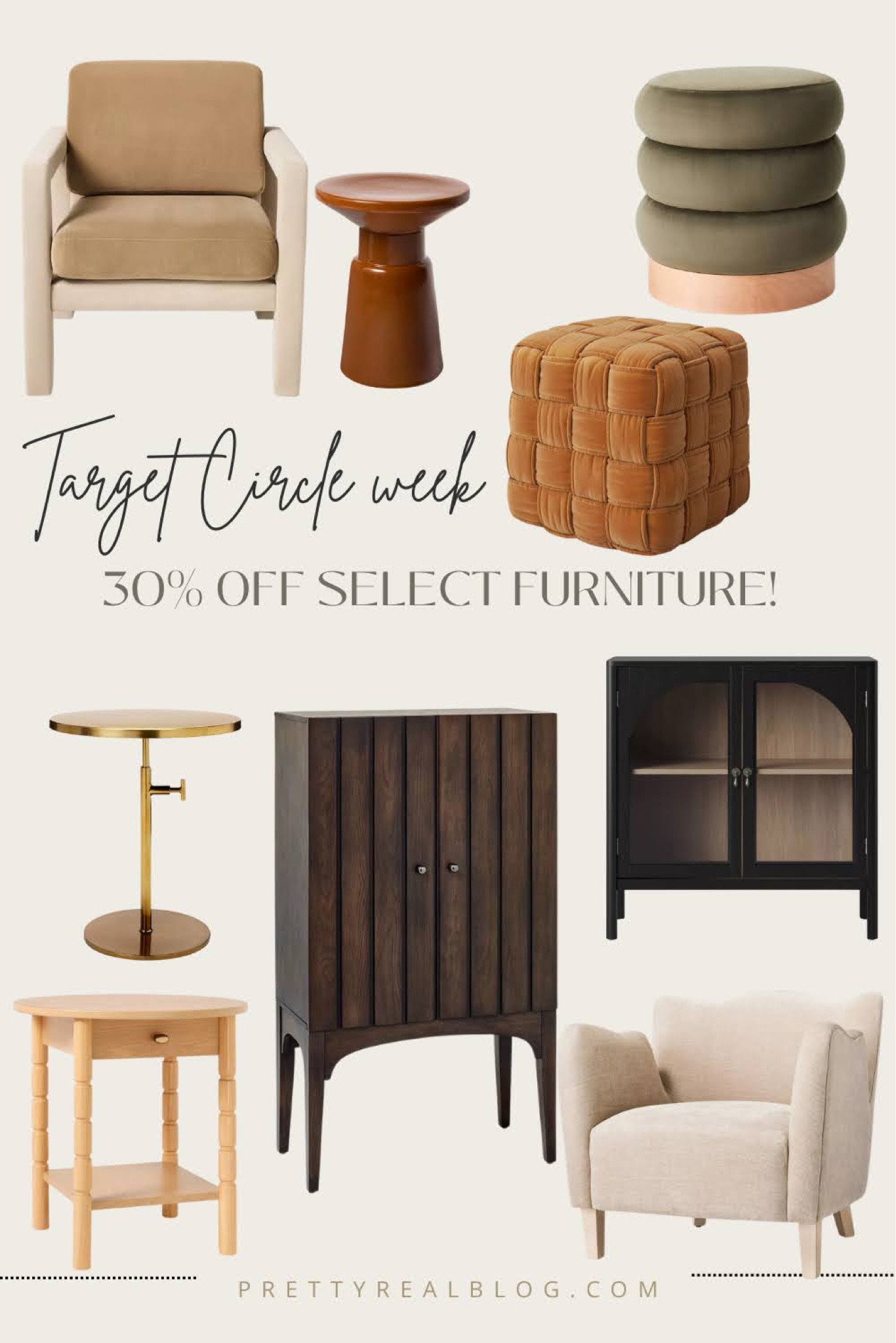 Target circle week! These deals are amazing and include some of the new studio McGee finds! Ottoman, storage furniture, side table, living room, end table, side chair, chair for bedroom 

#LTKFindsUnder100 #LTKHome #LTKSummerSales