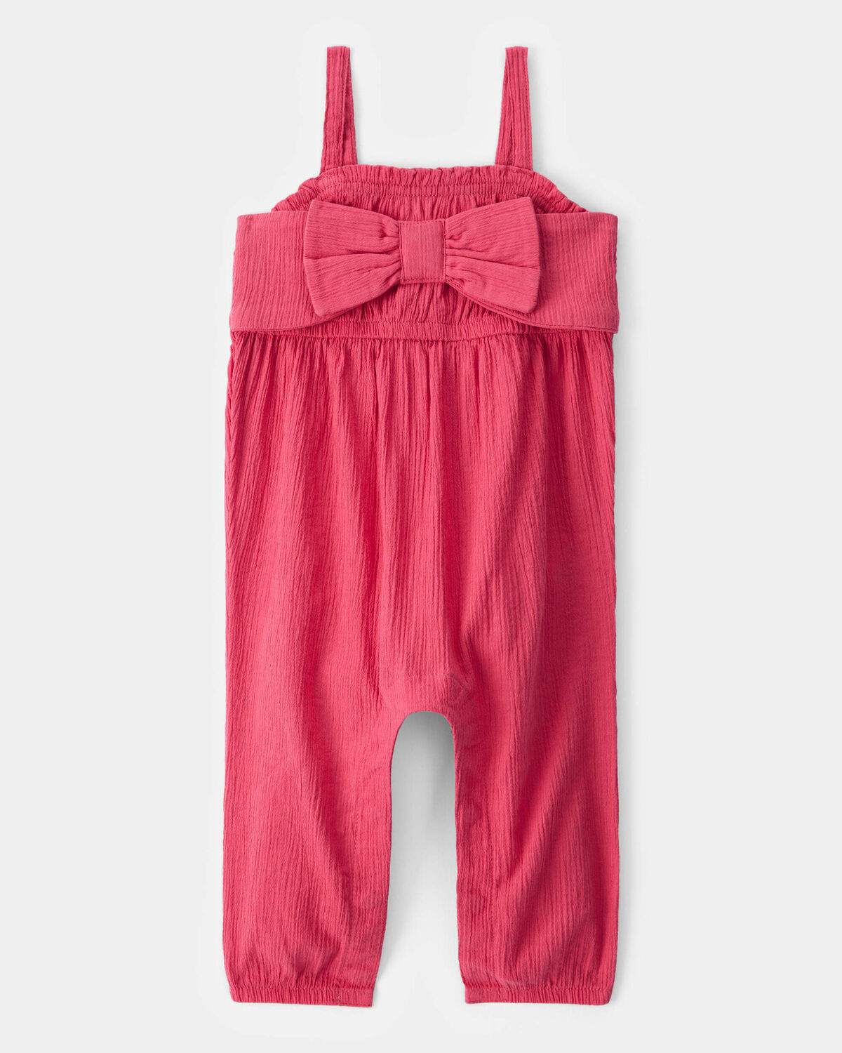 Baby Bow Gauze Jumpsuit - Pink - Carter's | Carter's | Carter's Inc