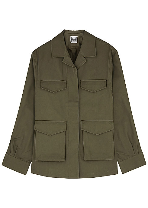 Army green cotton jacket | Harvey Nichols (Global)