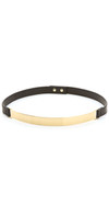 Click for more info about Nicholas Roxanne Thin Gold Plate Belt - Black
