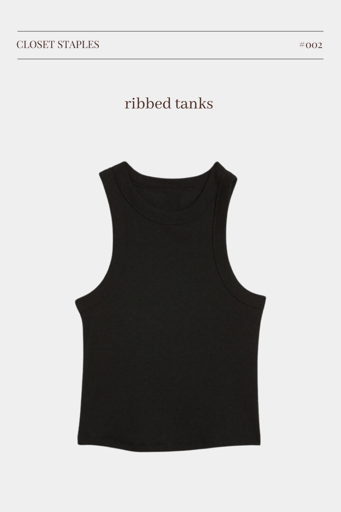 The Basics// ribbed tanks 

#LTKstyletip #LTKfindsunder50