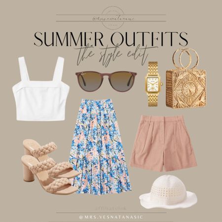 Summer outfits I am loving! 

Summer outfit, summer dress, summer style, skirt, sandals, shoes, sunglasses, bag, watch, skirts, hat, dresses, 

#LTKitbag #LTKstyletip #LTKshoecrush