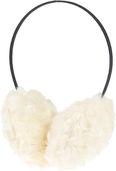 Plain Fluffy Thermal Winter Earmuffs Ear Warmer with fine black Headband Winter Accessory | Amazon (UK)