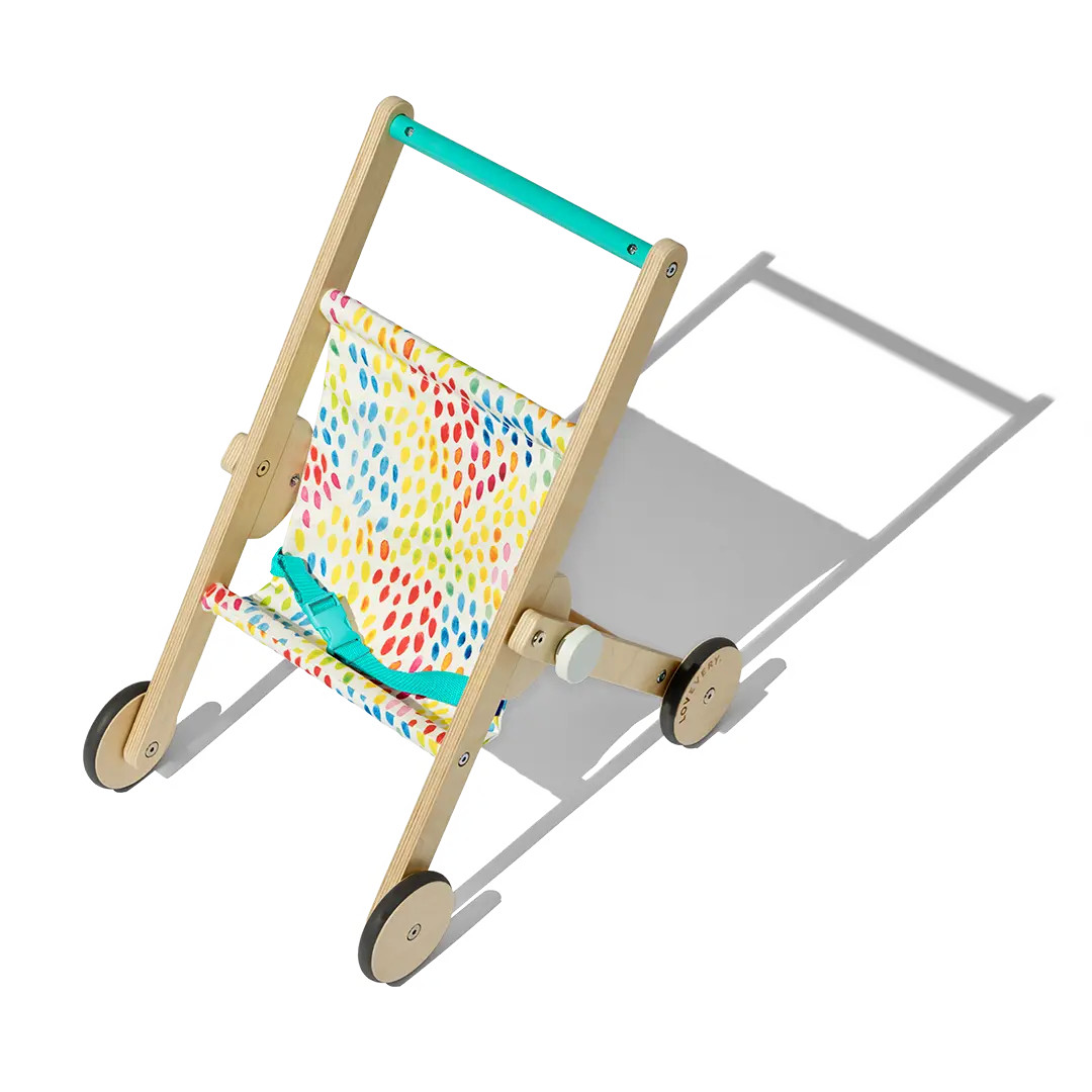 The Buddy Stroller | Wooden Toy Stroller & Walker | Lovevery | LOVEVERY
