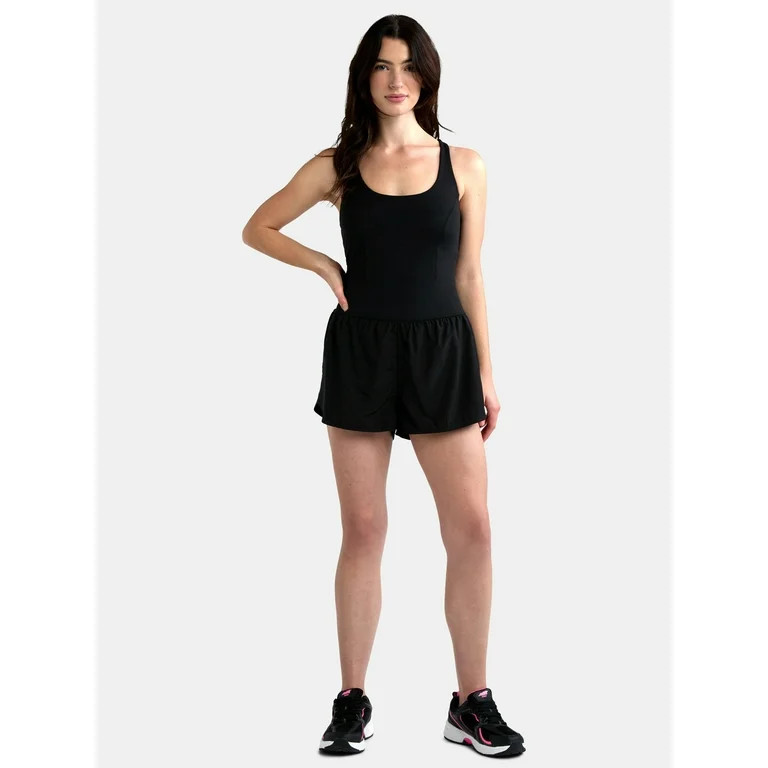 Avia Women's and Women's Plus Active Bodysuit with Built-in Bra, Sizes XS-4X | Walmart (US)