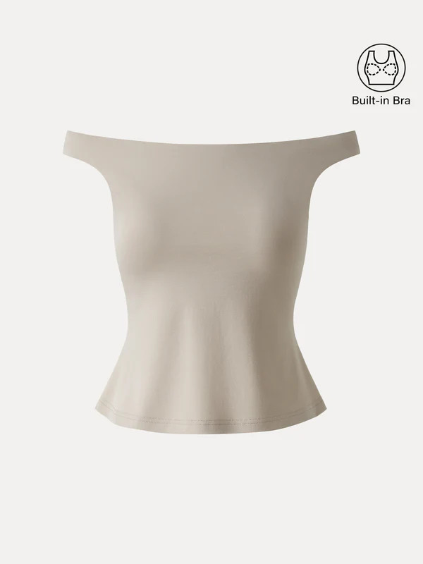 Non-Slip Off-Shoulder Slimming Bra Top | OGLmove
