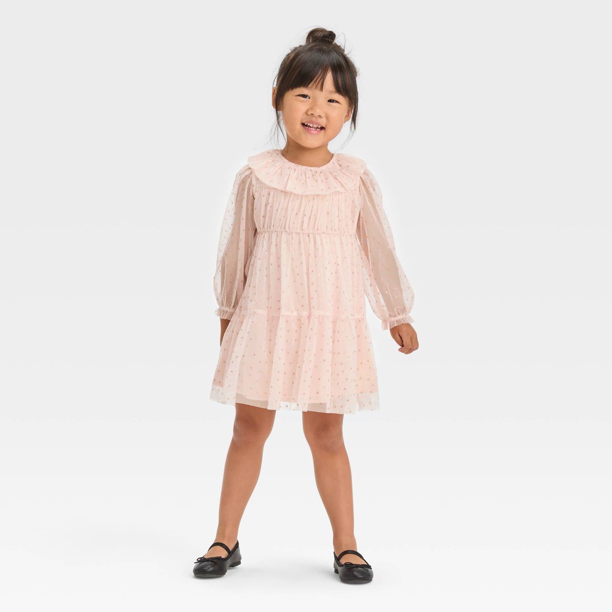 Toddler Girls' Stars Tulle Dress - Cat & Jack™ Pink 3T | Target