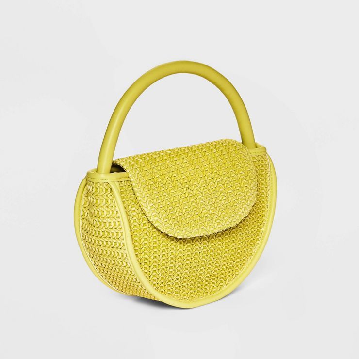 Rounded Structured Mini Handbag - Future Collective™ with Alani Noelle Lime | Target