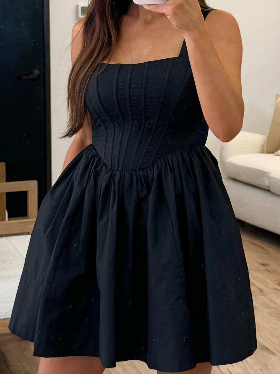 Sloane Corset Dress | Black | Talulah