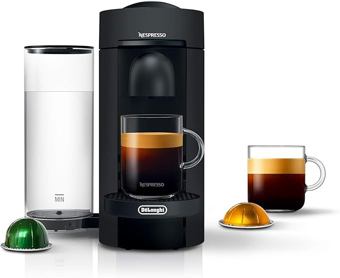 Nespresso Vertuo Plus Deluxe Coffee and Espresso Maker by De'Longhi, Matte Black | Amazon (US)