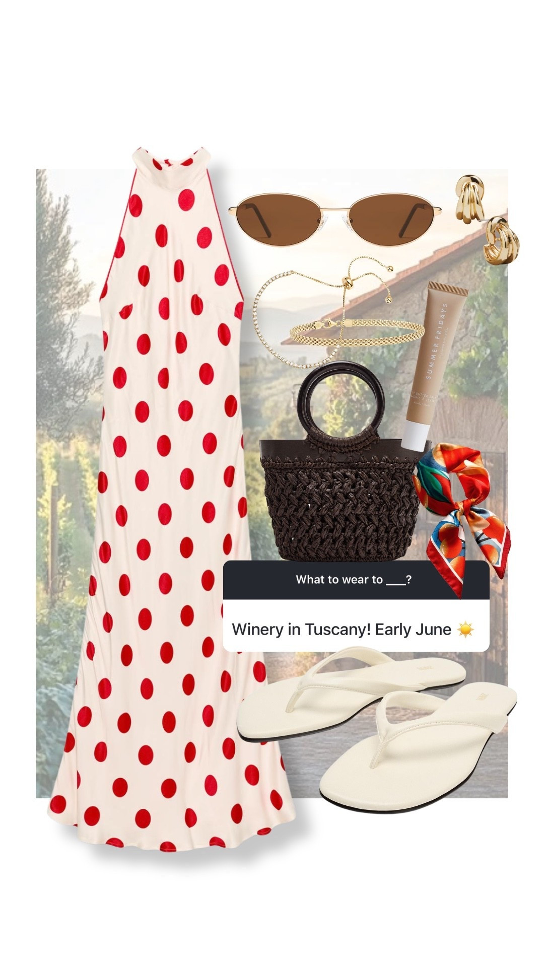 What to wear to a winery in Tuscany! #kathleenpost