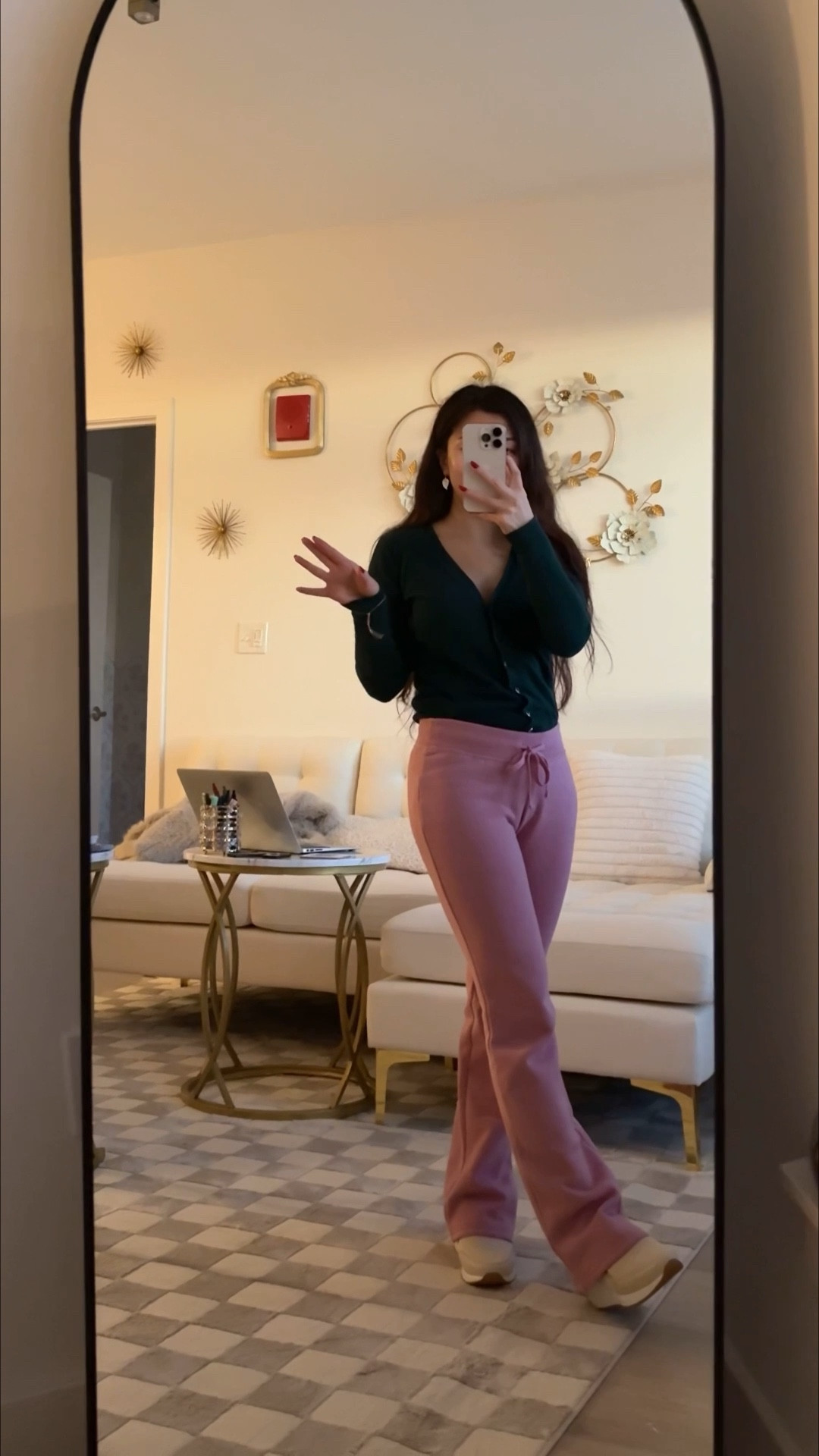 A day at home comfier, one piece at a time. These sweats are
- fleece lined
- elastic and tie waist
- available in petite/reg/tall
- such a cute shade of pink
- so so comfy to move around or lounge in

Size XXSP for reference.
Hitting 1.5” past my heel (<5’ girlie)  but I usually wear some kind of wedge sneakers if I’m out. If you’re 5’ even, this will prob be just at your heel. 

#LTKSaleAlert #LTKPetite #LTKHome