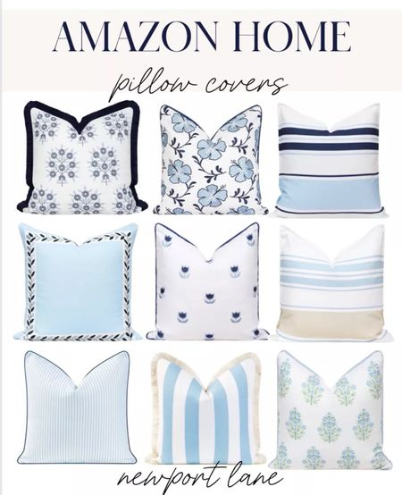 Up your patio decor or summer decor with these indoor/outdoor pillow covers! Perfect if you love Coastal home decor, Amazon home decor,  blue and white decor, striped pillow covers, and floral pillow covers! (5/17)

#LTKhome #LTKstyletip #LTKfindsunder50