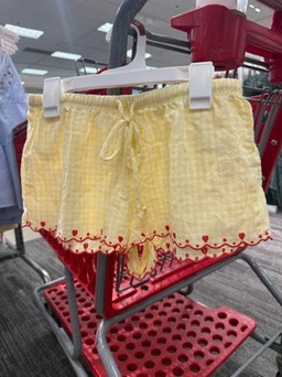 These cover up shorts are ADORABLE. The little heart detail + yellow gingham is everything for spring and they’re 40% off today only 💛 
spring outfits 2026, vacation outfits beach, spring dresses, easter outfits women, beach outfits, date night outfits, plus size fashion, country concert outfits, work outfits, cover up shorts, target deals, spring style 

 #LTKgrwm #LTKootd #LTKSwim