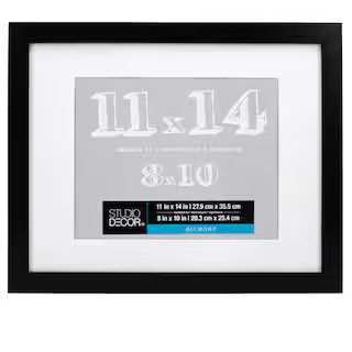 Black Belmont Frame With Mat By Studio Décor® | Michaels Stores