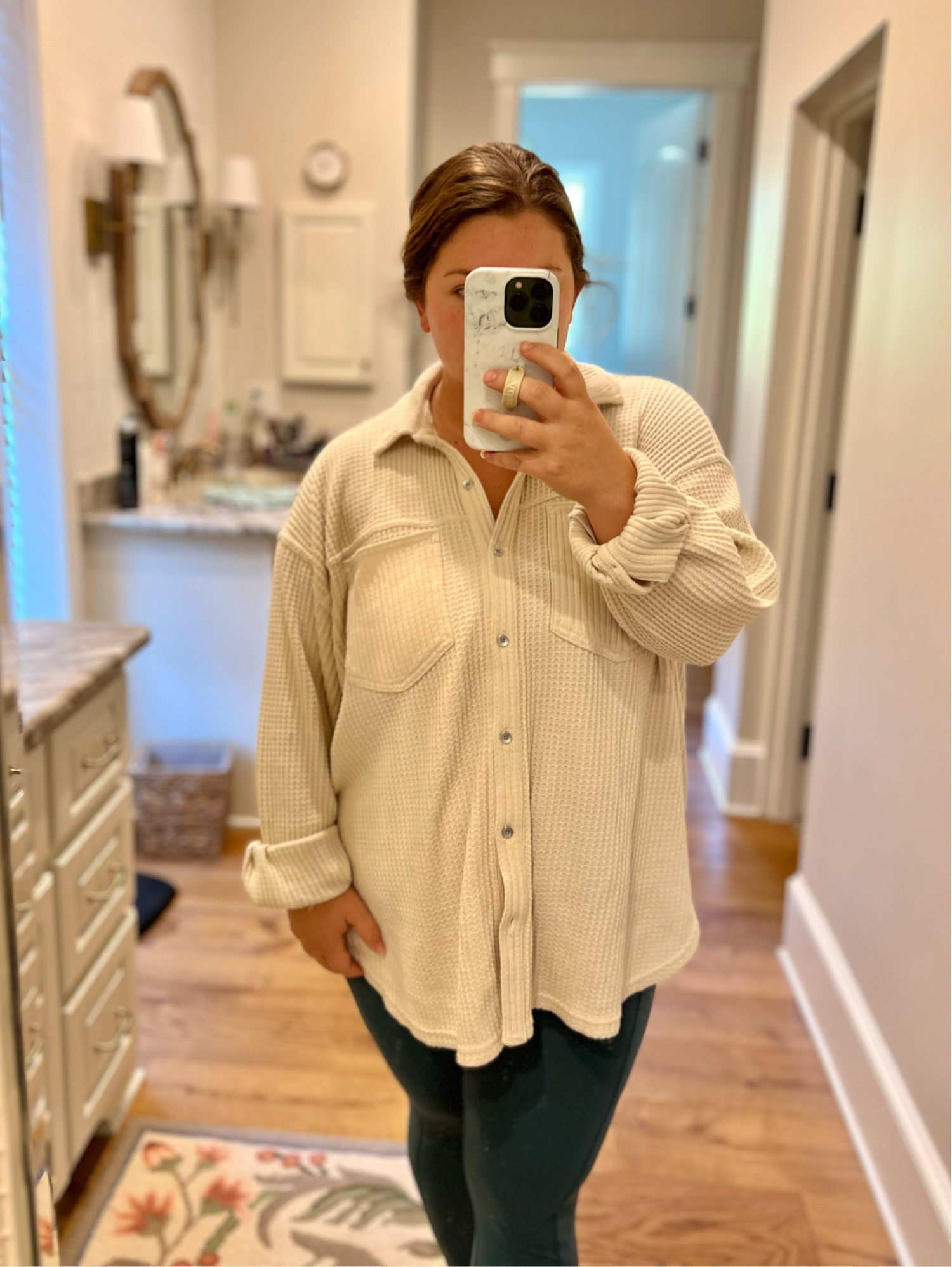 I’ve worn this on repeat for a few weeks now! And it’s 30% off with code BOO 👻

Wearing the size L 