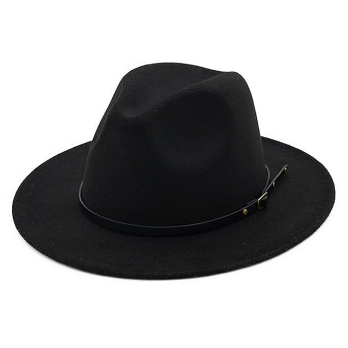 Lisianthus Women Belt Buckle Fedora Hat | Amazon (US)