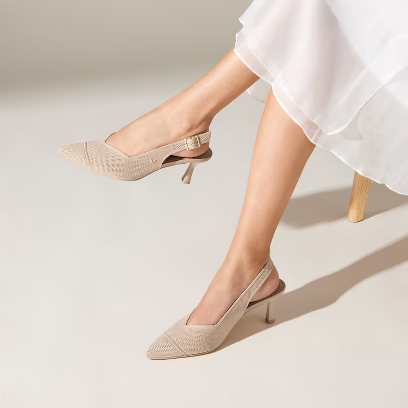 Pointed-Toe Slingback Sandals (Addison) | VIVAIA