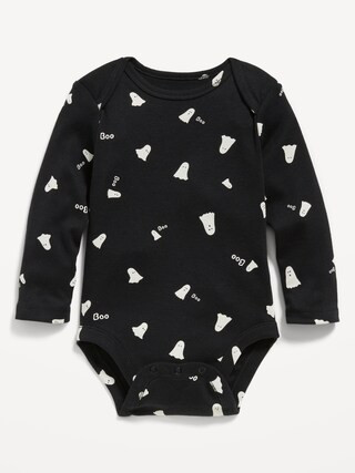Unisex Long-Sleeve Printed Bodysuit for Baby | Old Navy (CA)