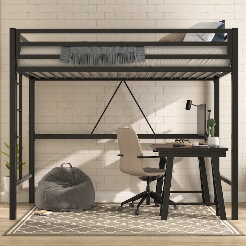 Isabelle & Max™ Braga Twin Platforms Loft Bed by Isabelle & Max & Reviews | Wayfair | Wayfair North America