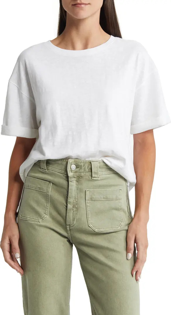 Caslon® Relaxed Organic Cotton Boyfriend T-Shirt | Nordstrom | Nordstrom