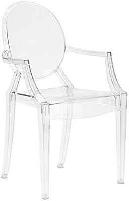 EdgeMod Burton Arm Chair in Clear (Set of 4) | Amazon (US)