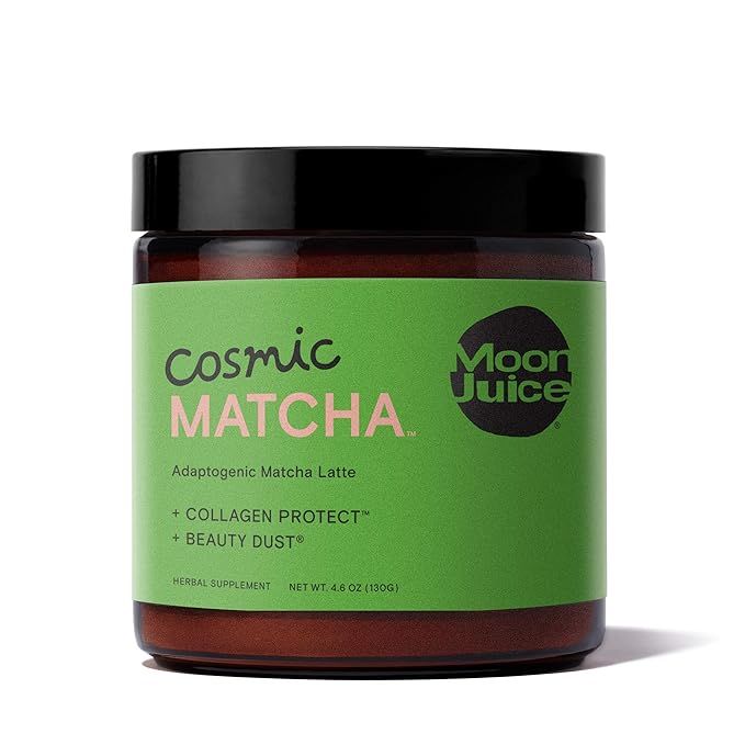 Moon Juice - Cosmic Matcha - Mushroom Based Adaptogenic Matcha Powder Latte Mix for Healthy Skin ... | Amazon (US)