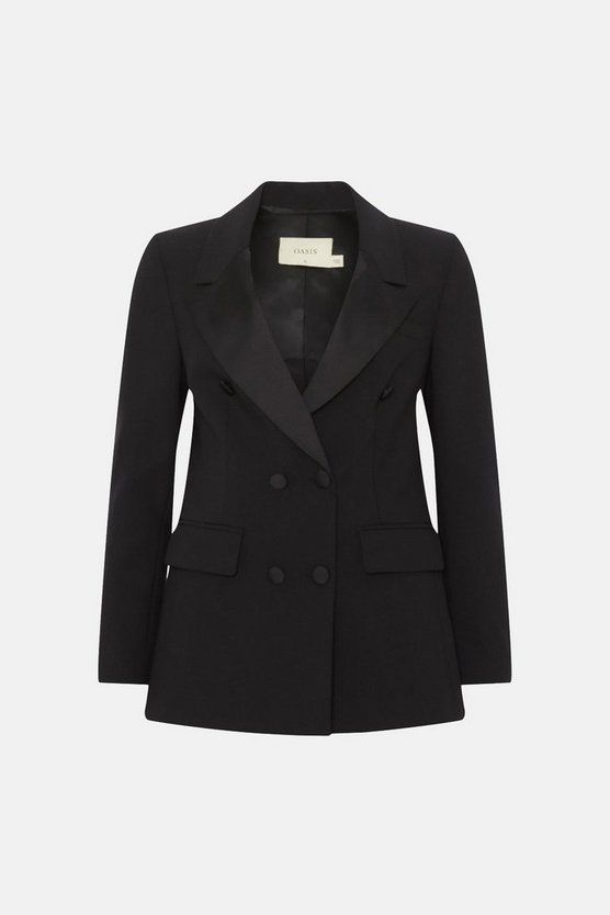 Rachel Stevens Premium Tuxedo Blazer | Oasis UK & IE