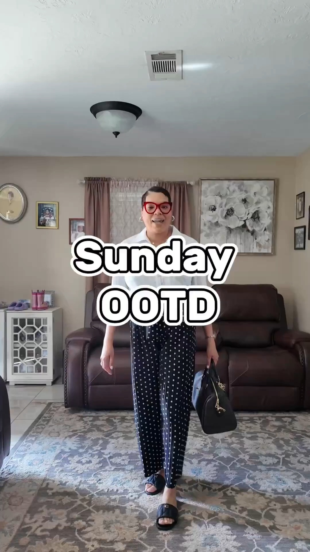 A little Sunday style inspo ✨
White button-down + polka dot pants (Burlington find 🤍)
Linked a similar look + my Coach slippers, Rowan bag, and Amazon accessories for you!
#LTKstyle #PolkaDotOutfit #FallFashion
