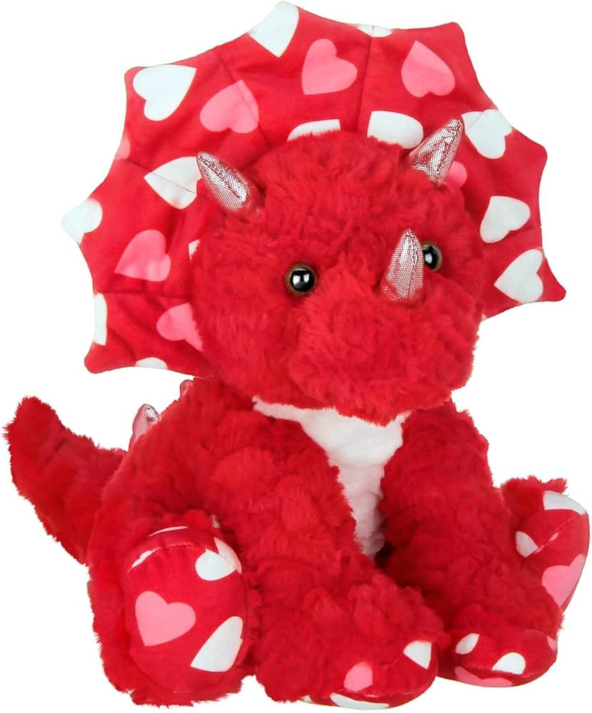 Bearington Dinomite The Heart Dinosaur Valentine's Stuffed Animal, 11 Inch Dinosaur Valentine's P... | Amazon (US)