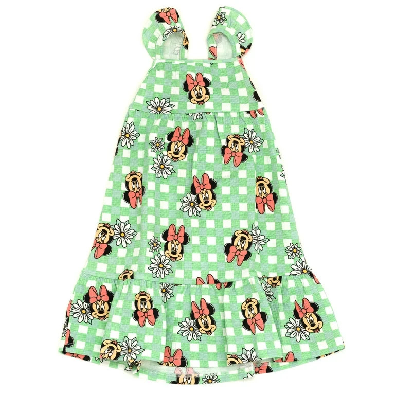 Disney Minnie Mouse Floral Toddler Girls Dress Toddler to Big Kid | Walmart (US)