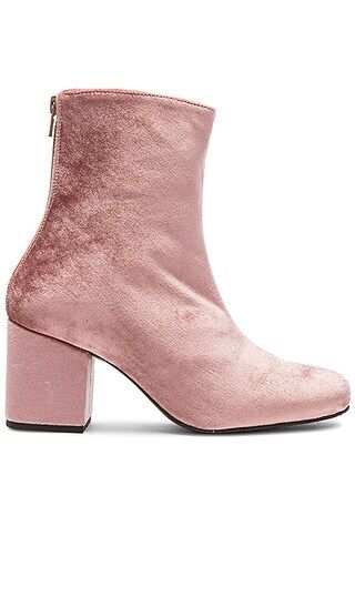 Free People Velvet Cecile Bootie in Rose | Revolve Clothing (Global)