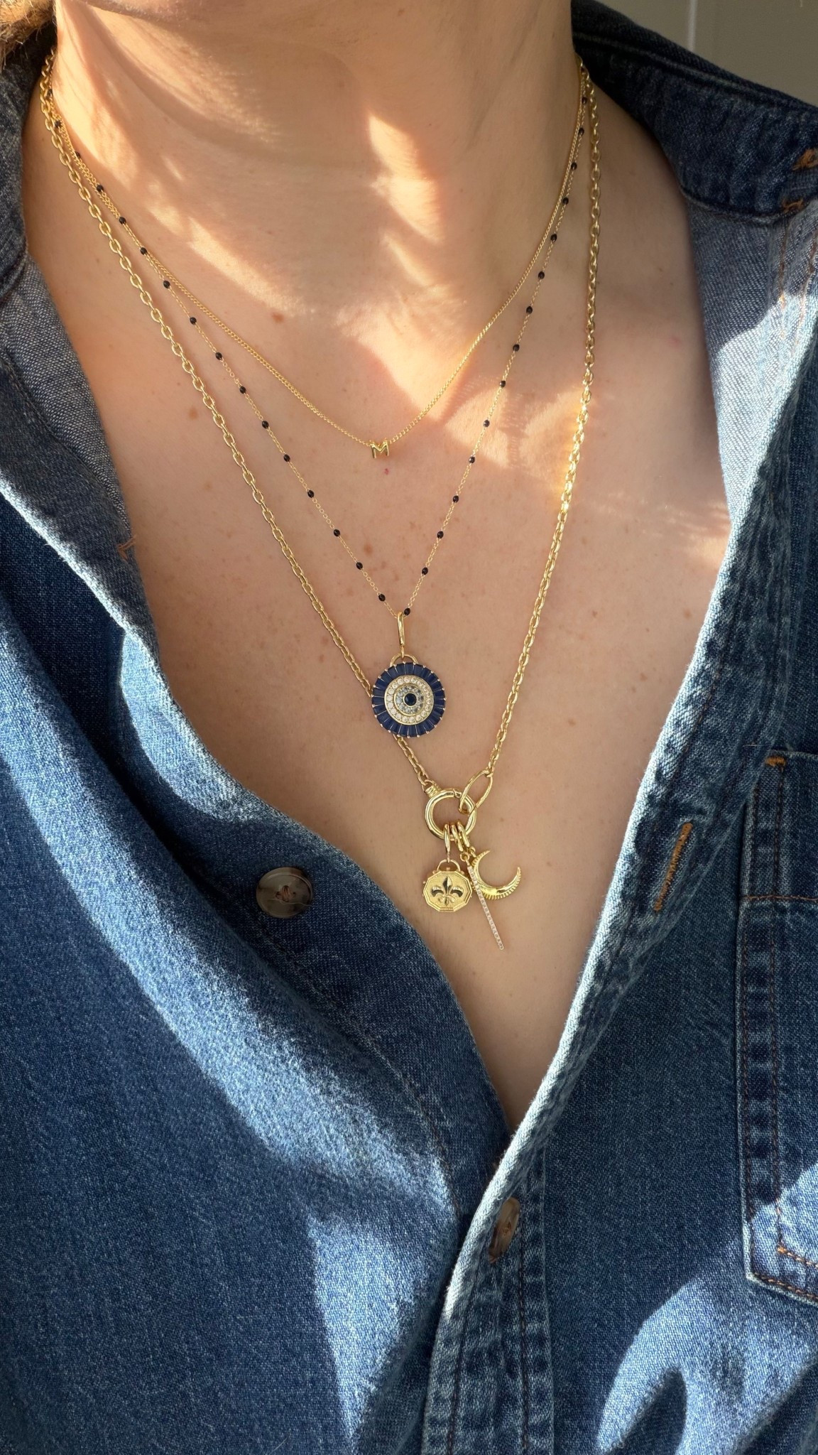 This one is probably my 2nd most asked question. Where are my necklaces from? If you’ve been here a while, you’ve probably noticed me wearing these necklaces. I’m not for changing my necklaces often. When I find something I like, I usually just keep it on for a while. I’m also not one for always hearing big chunky and colorful necklaces (though I really want to, maybe I just need to find the right one). 

I’ve been a fan of this brand for several years. What started as a meaningful gift to myself after my first dog passed away, I found myself buying additional pieces as symbolic gifts for big events (good and bad) in my life. 

The evil eye 🧿 was a purchase I made last summer as I was going through some very scary health issues and wanted something I could wear daily to ward off anything bad. And it worked!

Anyways, I have been truly enjoying my pieces and I love that I can continue adding different charms along the way that allow me to personalize my necklace. 

#LTKstorytime #LTKOver40 #LTKMidsize