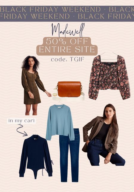 Madewell is 50% off the ENTIRE SITE! Today only for Black Friday

#LTKCyberweek #LTKsalealert #LTKHoliday