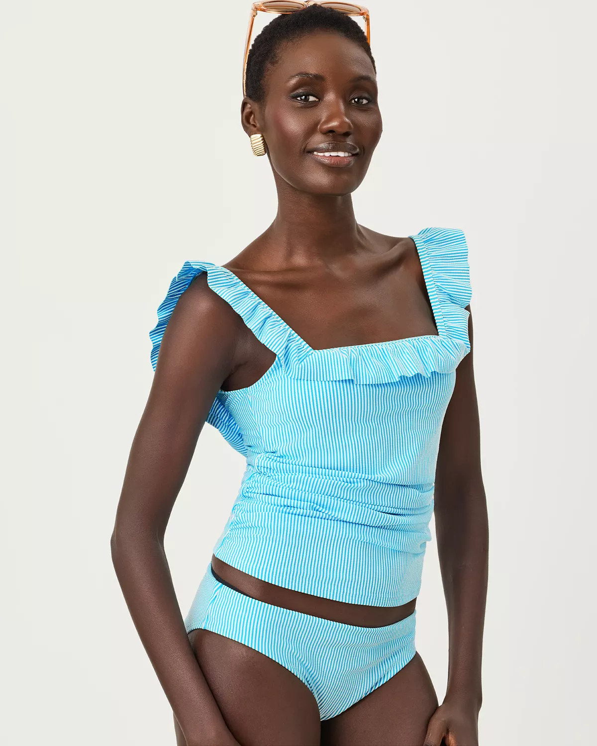 Aemma Ruffle Tankini Top | Lilly Pulitzer