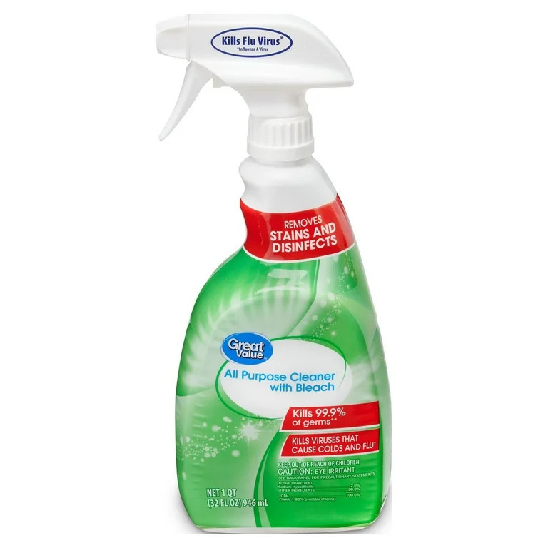 Great Value All Purpose Cleaner with Bleach, 32 fl oz | Walmart (US)