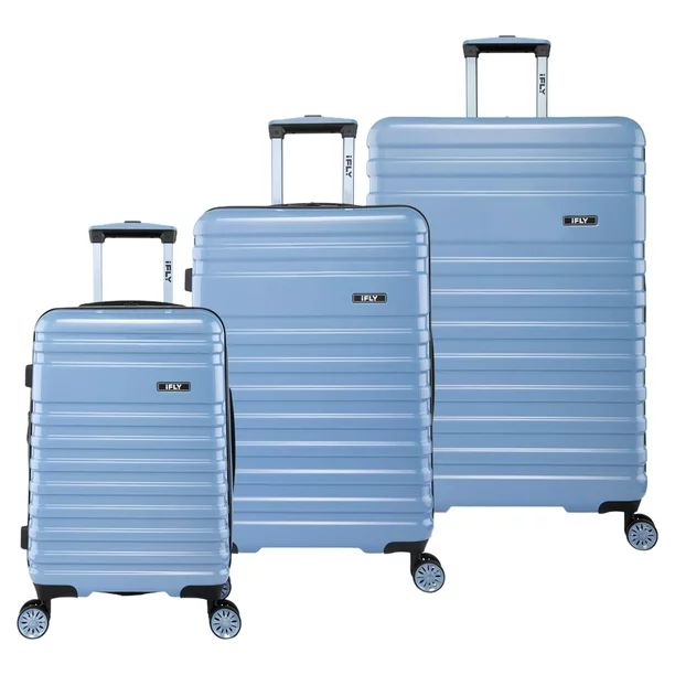 iFLY Hardside Luggage Spectre Versus 3 Piece Set, 20" Carry-On Luggage, 24" Checked Luggage and 2... | Walmart (US)