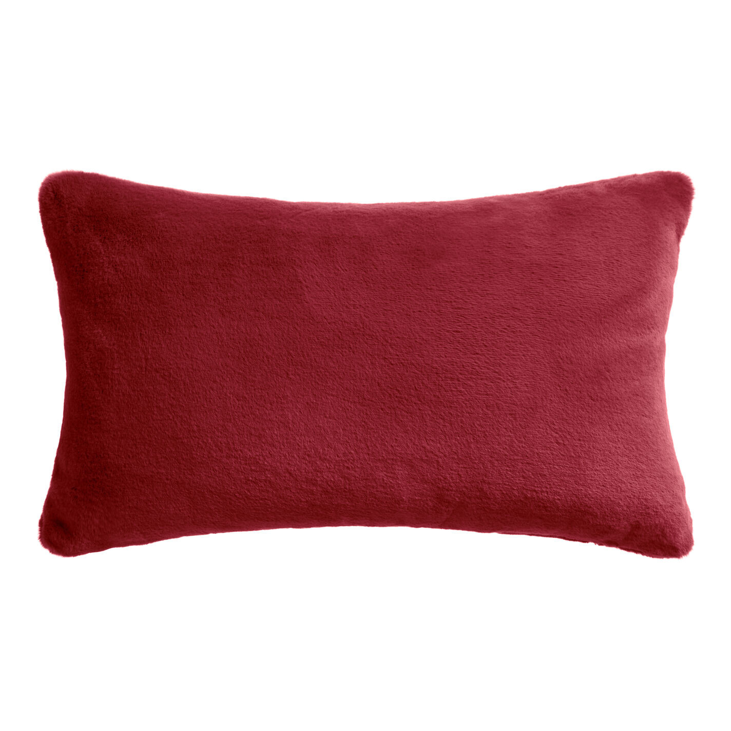 Fuzzy Plush Lumbar Pillow - World Market | World Market