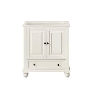 Avanity Thompson 30 in. W x 21 in. D x 34 in. H Bath Vanity Cabinet Only in French White Finish T... | The Home Depot