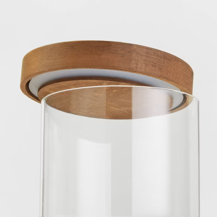 Medium Glass Storage Canister with Wood Lid - Threshold™ | Target