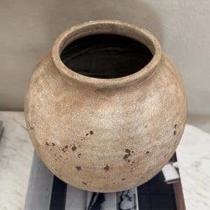 Elegant Beige Ceramic Pot - Minimalist Planter for Modern Home & Office Decor | Amazon (US)