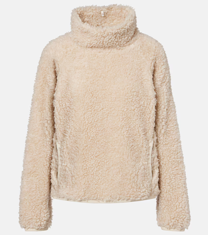 Moncler Grenoble Fleece turtleneck top | Mytheresa (US/CA)