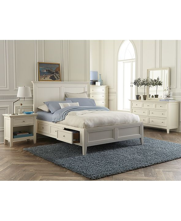 Sanibel Storage Bedroom Furniture, 3-Pc. Set (Queen Bed, Nightstand, and Dresser), Created for Ma... | Macys (US)