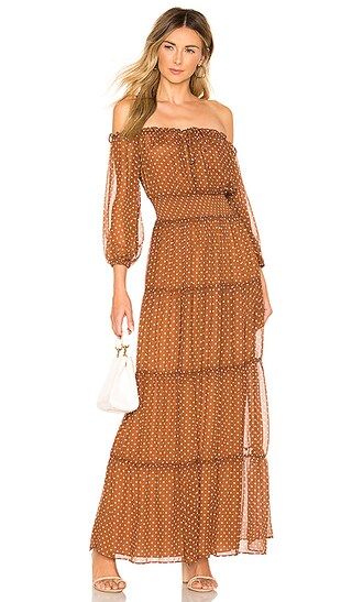 x REVOLVE Sapphire Dress in Brown | Revolve Clothing (Global)