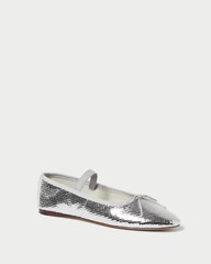 Leonie Silver Ballet Flat | Loeffler Randall