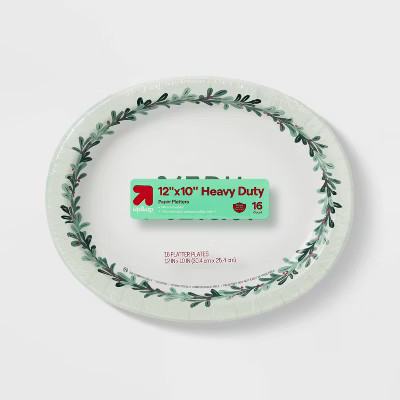 Holiday Disposable Platter - Very Merry - 16ct - up&up™ | Target